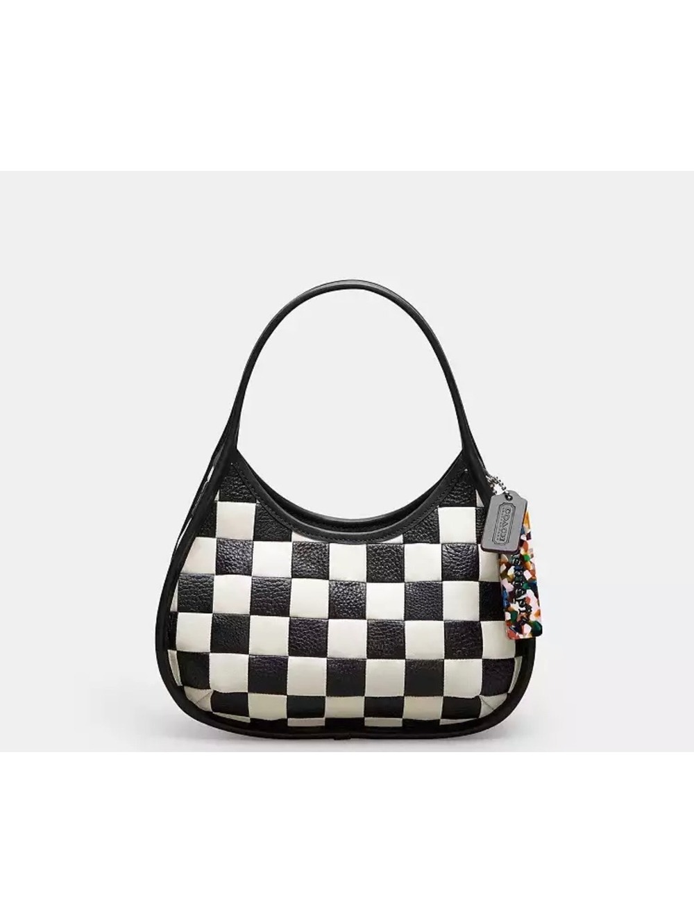 Coachtopia Black & White Checkered Ergo Bag NWT